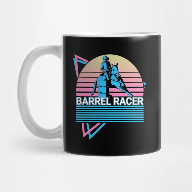 Barrel Racer Barrel Racing Rodeo Horseback Riding Retro Gift by Alex21